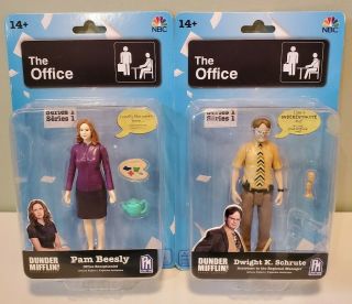 The Office Series 1 Dwight K.  Schrute And Pam Beesly Moc,