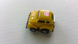 Vintage G1 Transformers Bumblebee Minicar Hasbro Takara Pre - Rub Autobot 1984 Toy 2