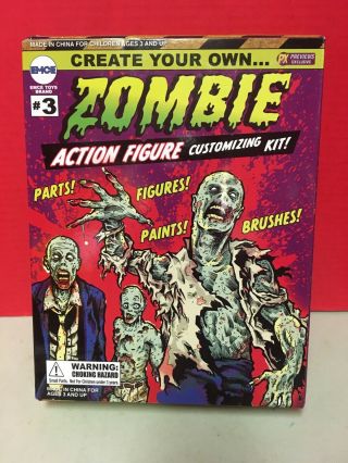 Create Your Own Zombie Action Figure Customizing Kit Emce Px Insider Art Charity