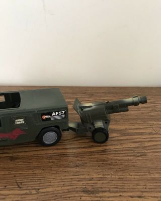 Af57 Army Force Vehicle With Cannon.  Plastic