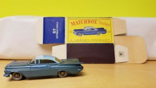 Matchbox Lesney Chevrolet Impala No.  57 & Box -