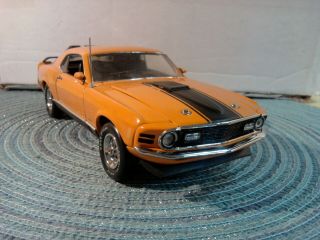 Franklin 1970 Mustang Mach 1.  1:24.  In Foam.  Rare Car.  Perfect Pony