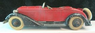 Vintage Tootsietoy Car Graham Series 511 Red & Black 5 Wheel Roadster