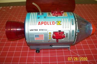 Apollo Z Toy Moon Traveler Space Capsule Tin Japan (no Box)