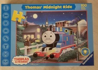 Ravensburger Midnight Ride Of Thomas The Tank Engine 100pc Jigsaw Puzzle 1999