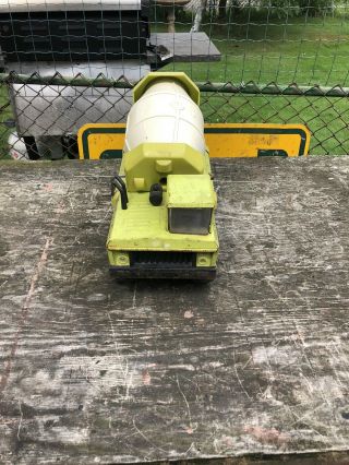 1970s Mighty Tonka Ready Mixer Cement Truck 3950 Lime Green Large 3