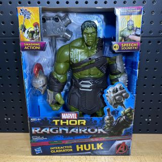 Marvel Thor Ragnarok 13 " Interactive Gladiator Hulk Smash Electronic Figure Fx