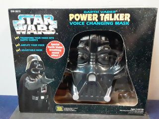 1995 Star Wars Darth Vader Power Talker Voice Changing Mask Breathing Sound