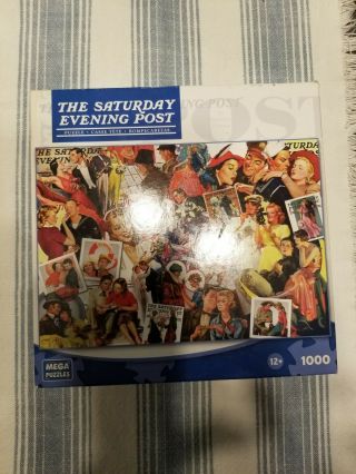Mega Puzzle - The Saturday Evening Post 1000 Piece Jigsaw Puzzle Complete