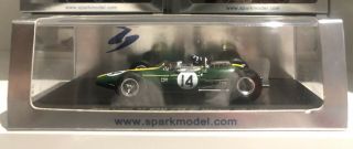 Spark 1/43 S1852 Lotus 33 Brm 14 2nd Monaco Gp 1967 Graham Hill
