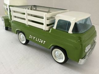 Vintage 1960 ' s - Nylint Thoroughbred Farms Stake Pickup and Trailer - 2