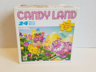 Candy Land Puzzle 24 Piece Ages 3 - 7 Milton Bradley