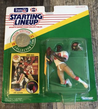 1991 Starting Lineup Slu Nfl Jerry Rice San Francisco 49ers