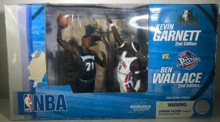 Mcfarlane Nba Kevin Garnett Vs Ben Wallace 2 Pack 2004 Timberwolves Pistons