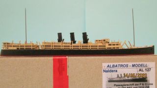 NALDERA,  MS SANTA MARIA,  TWO (2) ; ALBATROS 1/1250 SCALE METAL MODEL SHIPS 2