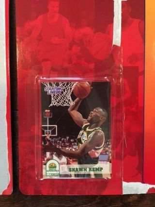 1994 and 1995 Starting Lineup Shawn Kemp Cards ONLY Seattle Supersonics NBA 3