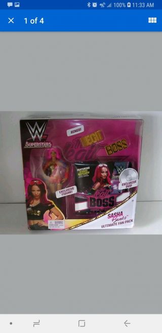 Wwe Wrestling Superstars Sasha Banks Ultimate Fan Pack Includes Dvd And Rings