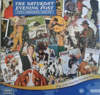 1000 Piece Puzzle Mega Puzzles - Dogs Of The Saturday Evening Post
