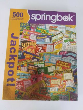 Springbok Jackpot Jigsaw Puzzle 500 Pc 100 Complete