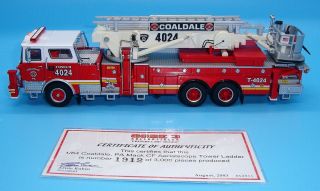 Code 3 Collectibles Coaldale Pa Fire Department Mack Cf Aerialscope