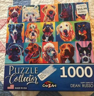 2020 Cra - Z - Art 1000 Pc.  Dean Russo Puzzle " Happy Dawgs "