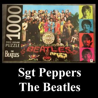 Hinkler 1000 Piece Jigsaw Puzzle Sgt Peppers Lonely Hearts Club Band Beatles Lp