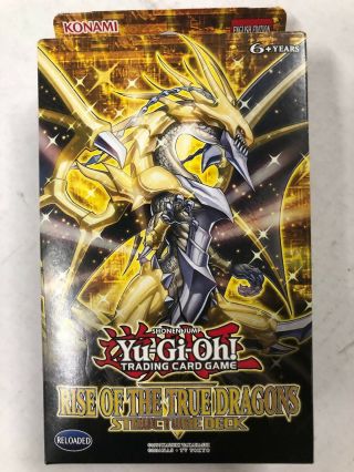 Yugioh Rise Of The True Dragons Structure Theme Deck 1st Edition Ccg Tcg