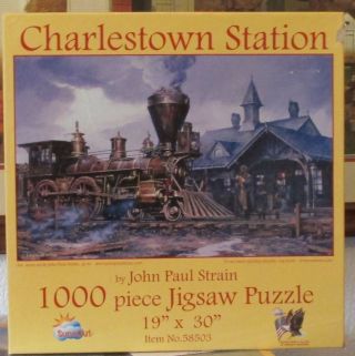 Charlestown Station By John Paul Strain - Complete - Sunsout Puzzle