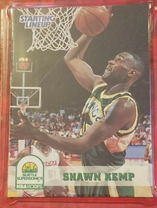 1994 Starting Lineup Shawn Kemp Card/figure/ Display Box