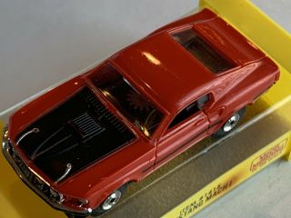 Vintage Aurora Thunderjet 500 1969 Ford Mustang Mach 1 Ho Slot Car Red