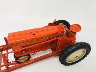 Vintage Tru - Scale Tractor With Front End Loader 3