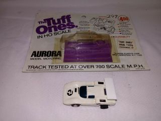 1969 Aurora Tuff Ones 1176 Chaparral 2f Slot Car With Rare Blister Packaging