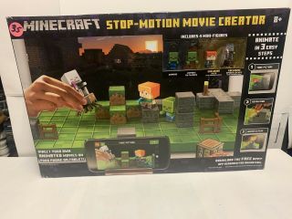 Minecraft Stop Motion Movie Creator - Includes 4 Mini Figures