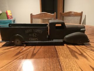 Vintage Wyandotte Army Supply Corps No.  42 Toy Truck