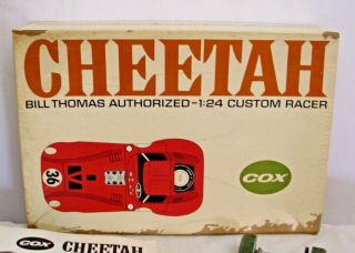 Cox Bill Thomas Cheetah Race Car 1/24 Scale Slot Car Boxed