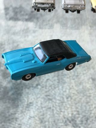 Vintage Aurora Thunderjet Pontiac Gto Slot Car - Medium Blue Rare