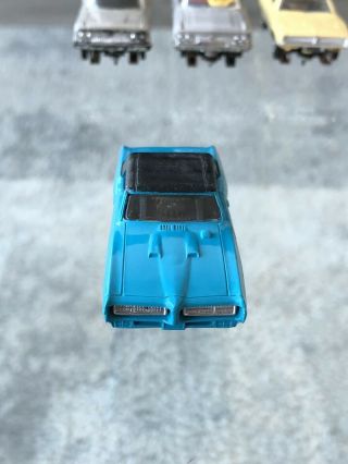 Vintage Aurora Thunderjet Pontiac GTO Slot Car - Medium Blue RARE 3