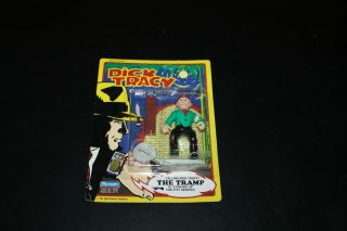 Dick Tracy Steve The Tramp Vintage Action Figure On Card 1990