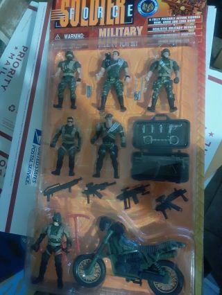 Soldier Force Military Men Play Set Action Figures Chap Mei Htf