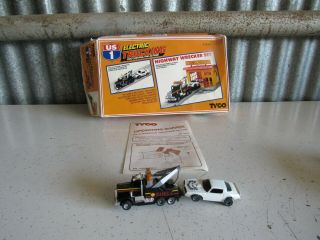 Tyco Us1 Electric Trucking Highway Wrecker & Disabled Transam Slot Car/truck
