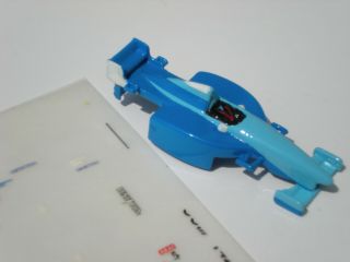 TYCO Mattel Benetton F - 1 test shot prototype w/ handdeco sheet HO Slot car 2