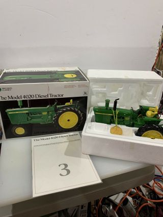Ertl Precision Classics 3 John Deere 4020 Toy Tractor 1/16 Scale Collectible