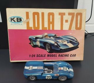 Vintage K&b Aurora 1/24 Scale Lola T - 70 Slot Car With Box