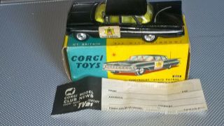 Corgi 223 Chevrolet Impala State Patrol In Very Good Box - Originals