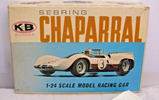 Aurora K&b Jim Hall Sebring Chaparral Race Car 1/24 Slot Car Built Up Boxed