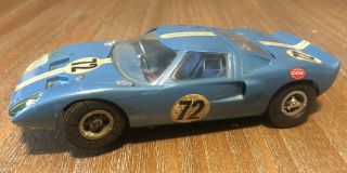Cox Slot Car Blue Ford Gt40 1/24 Scale