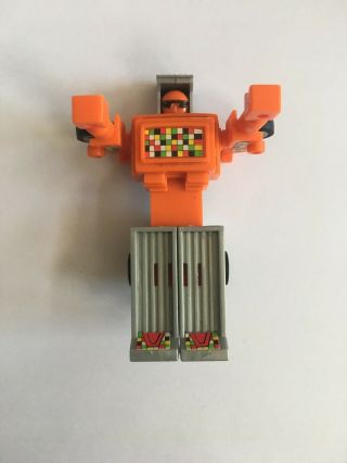 1984 Buddy L Transformers Robotron Trashtron Orange Gray 2 - In - 1 Toy Pull Back
