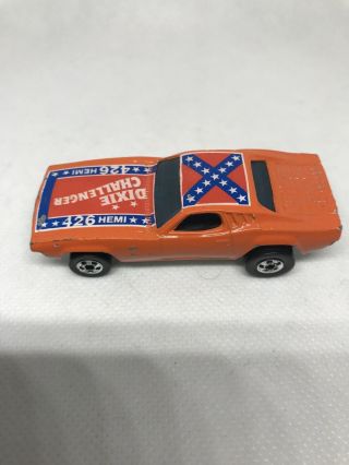 Hot Wheels Dixie Challenger With Flag And Grid Pattern On Trunk Prototype?