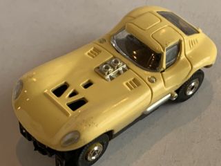 Vintage Aurora Thunderjet 500 Cheetah Ho Slot Car In Yellow