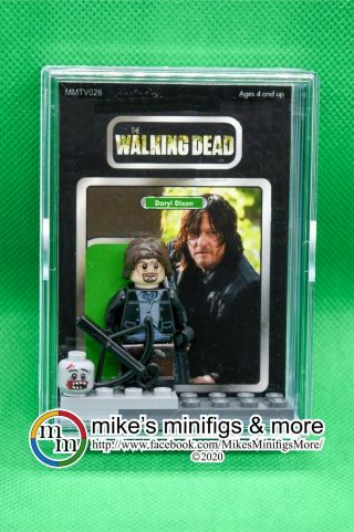 The Walking Dead Daryl Dixon Custom Carded Minifigure Display Mini - Figure